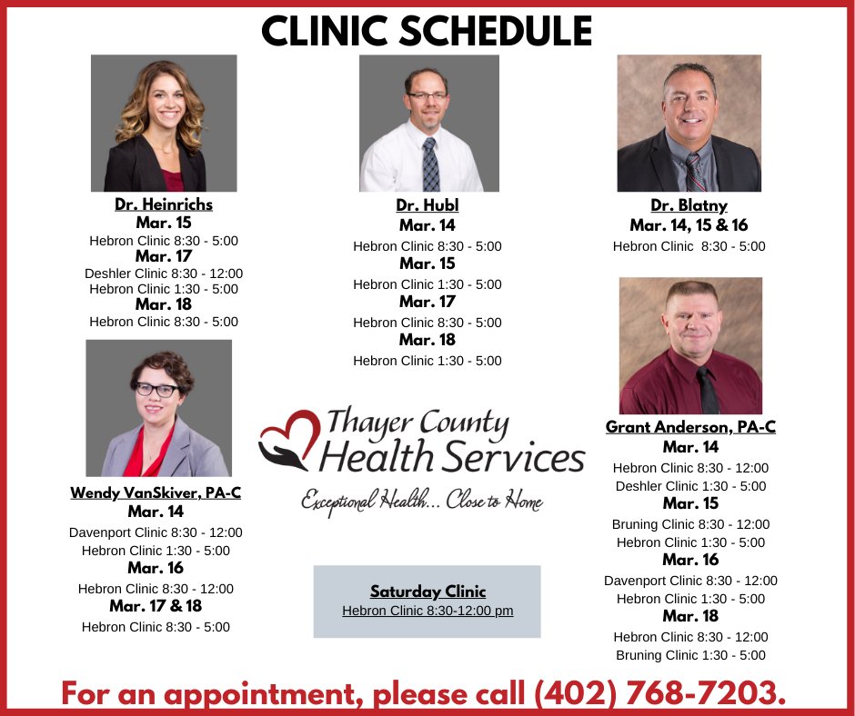 tchsne's tweet photo. This week's provider schedule.
Happy Monday! https://t.co/KbMtjldj2J
