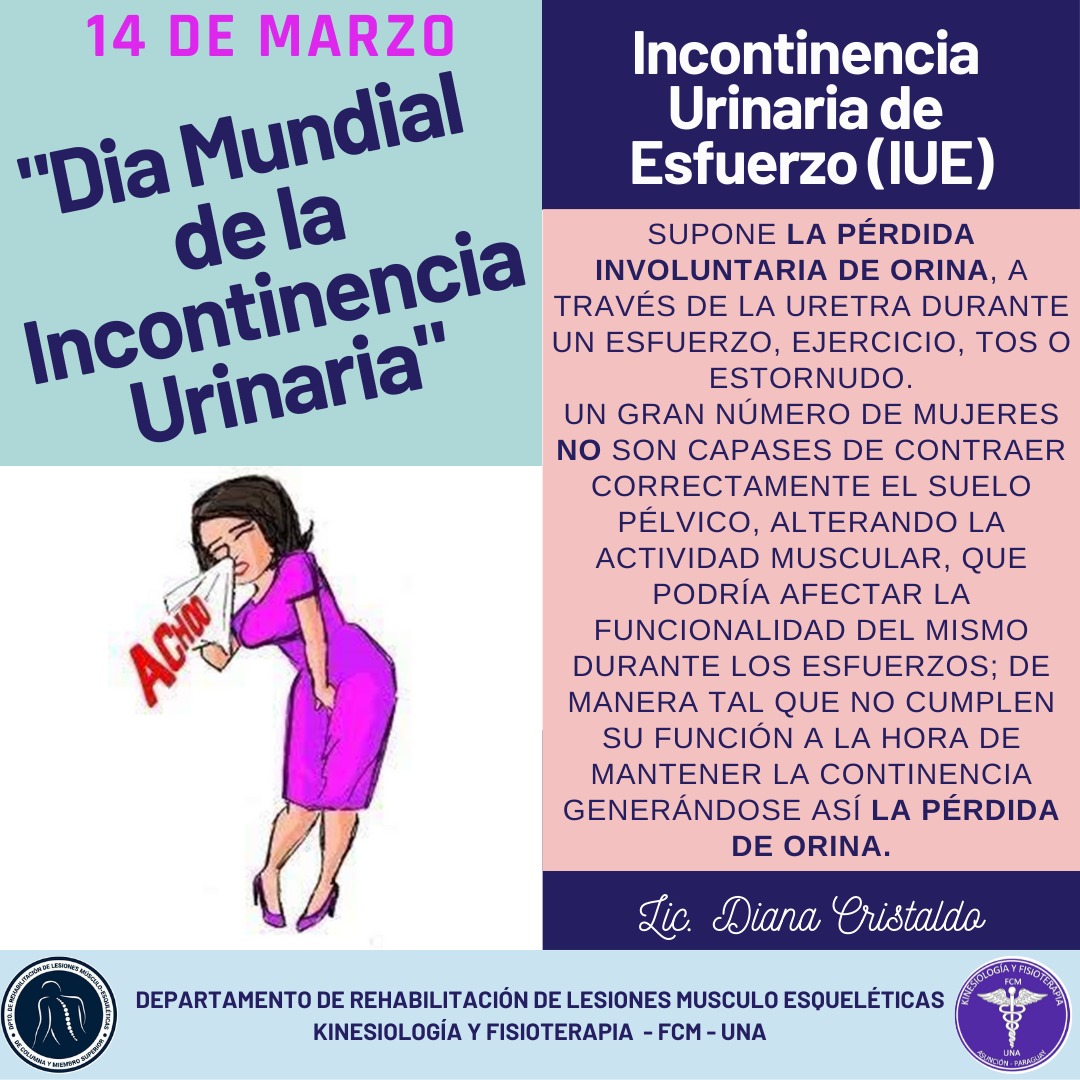 Hoy recordamos el Día Mundial de la Incontinencia Urinaria.