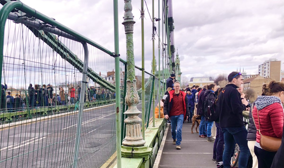 raphaelzy3's tweet photo. Thinking about all those vulnerable residents who couldn’t reach their GP &amp; hospital appointments for nearly a year because #hammersmithbridge was considered at a risk of “catastrophic failure”, but today accommodating hundreds of spectators of a rowing competition.. https://t.co/YsupeoRZcm