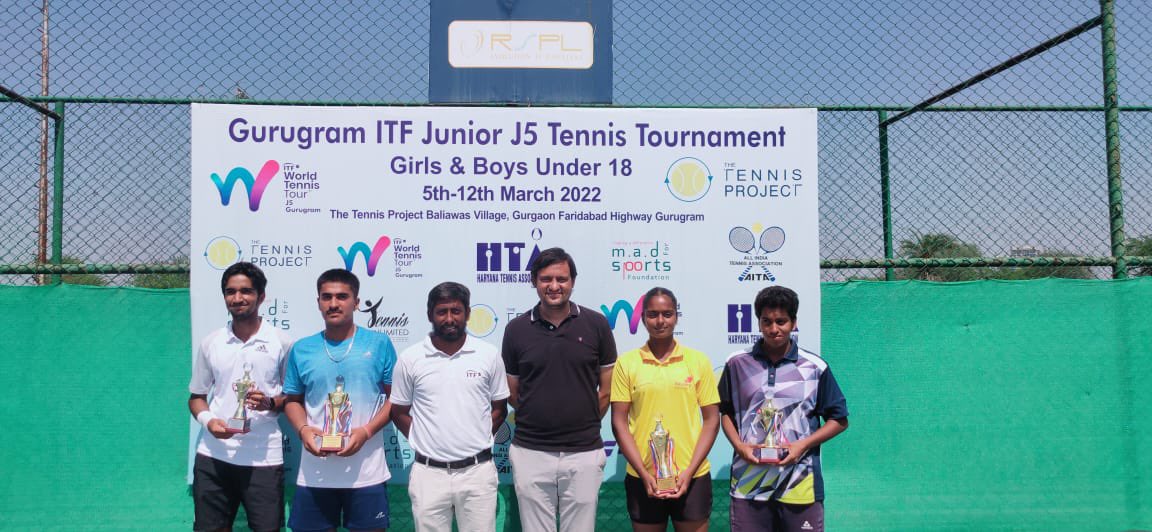 bigvish10's tweet photo. Another important world ranking tournament hosted by us at #thetennisproject in #gurgaon superb performances from our Indian players winning all the singles & doubles titles. Thank you @AITA__Tennis @aniljaindr @AnilDhupar4 for this opportunity & responsibility! #jaihind #upwards https://t.co/iDOFQXYk0H