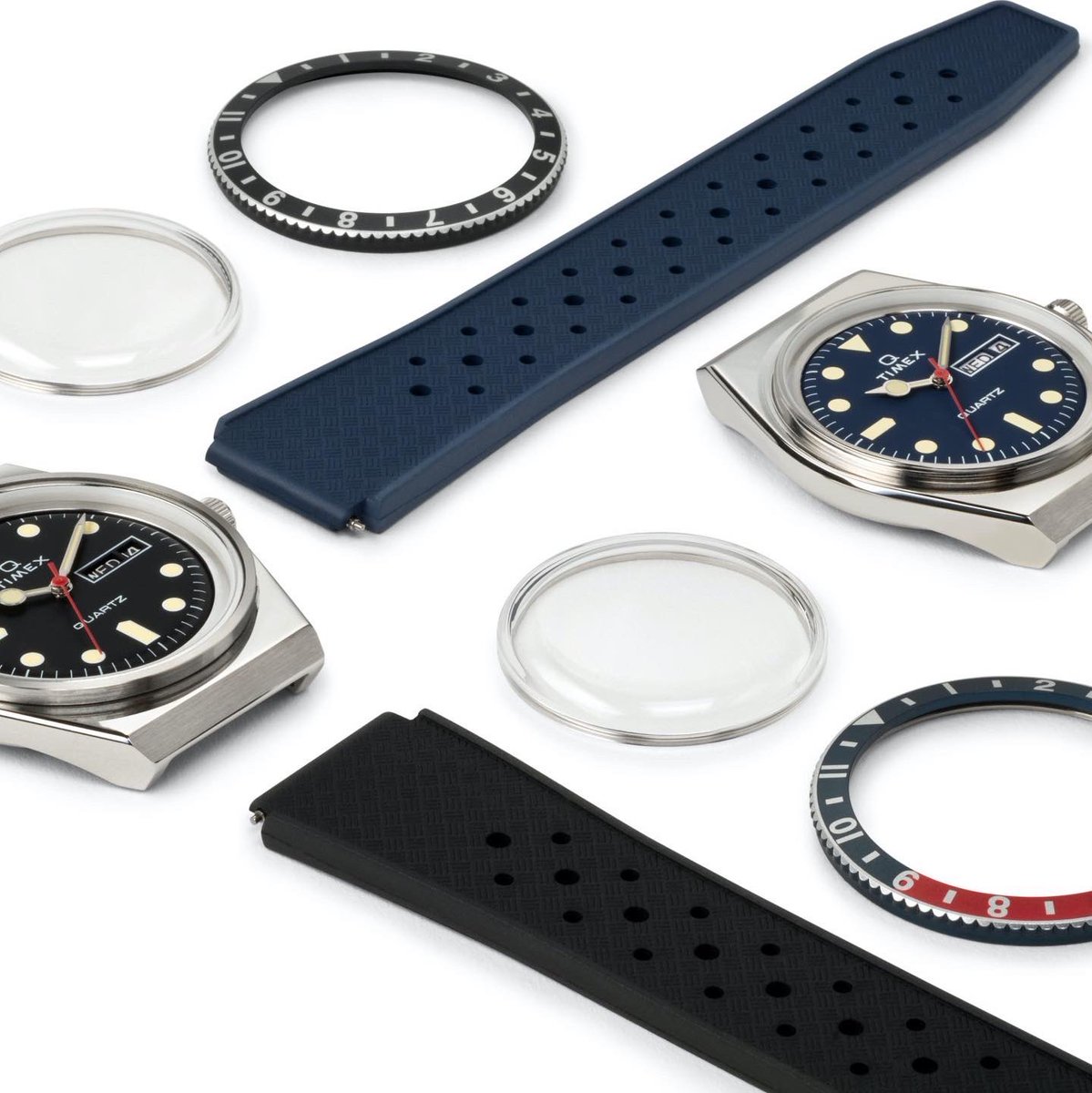 timex's tweet photo. You asked, we delivered. Introducing our Q Timex Reissue, now with a durable synthetic rubber strap. 
⁣
⌚️: Q Timex Reissue⁣
⁣
#Timex #QTimexReissue https://t.co/b1SQPs0cJe