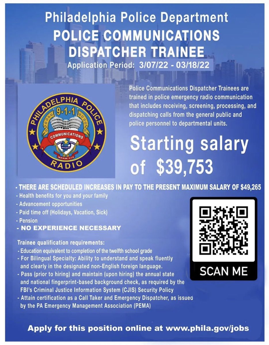 PPDVJohnson's tweet photo. Come be a part of our law enforcement team! Get those applications in before March 18! https://t.co/zLbi6FVqki