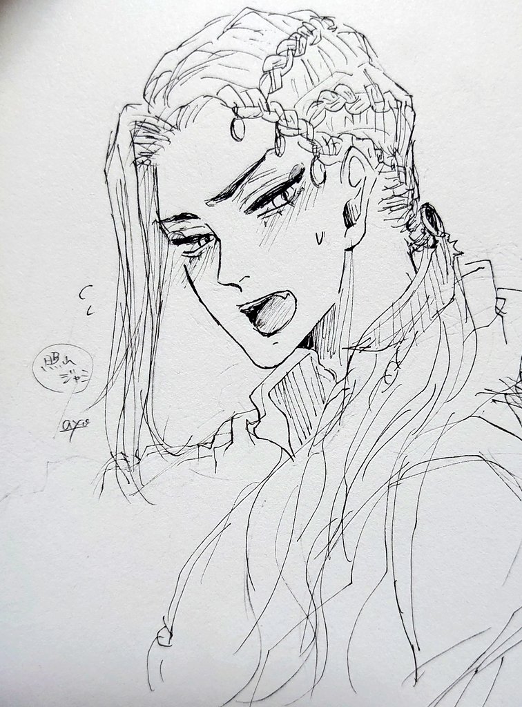 照れ🐍。
ちょっと描いてみたくて…落書き。
色んな表情描けるようになりたいな。 
