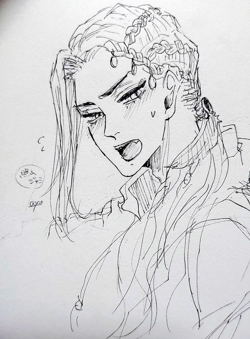 照れ🐍。
ちょっと描いてみたくて…落書き。
色んな表情描けるようになりたいな。 