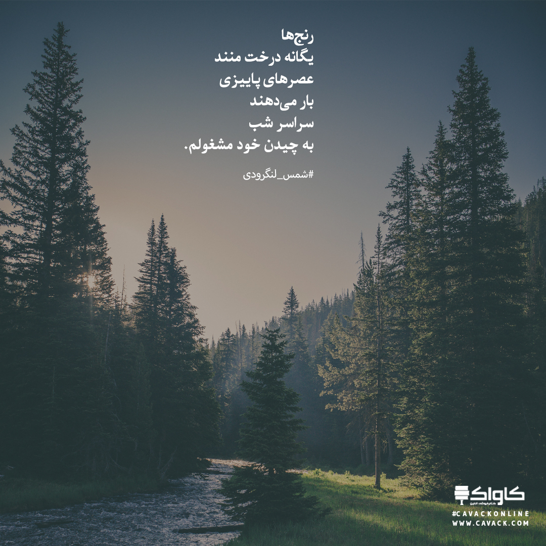 cavackonline's tweet photo. #پاره_شعر

رنج‌ها
یگانه درخت منند
عصرهای پاییزی
بار می‌دهند
سراسر شب
به چیدن خود مشغولم.

#شمس_لنگرودی

#کاواک
@cavackonline https://t.co/Tq5CRRA4Li
