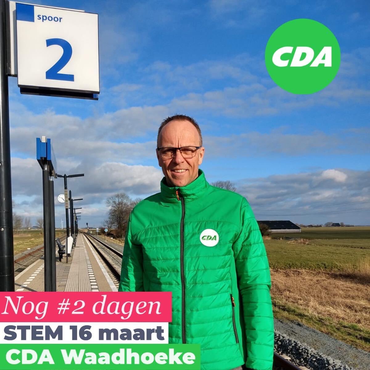 CDAWaadhoeke's tweet photo. Zit u al op het juiste spoor? Vandaag kunt u al op een aantal plekken stemmen. Woensdag zijn de gemeenteraadsverkiezingen officieel. Nog 2 dagen! #GR2022 #cda https://t.co/GYIy0D1MmD