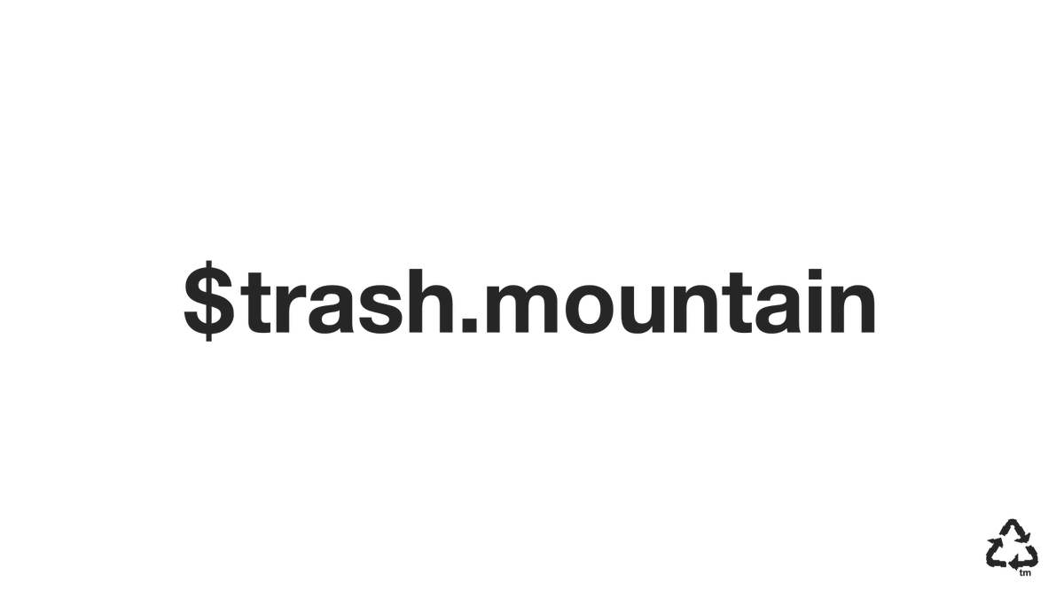 nft_tm's tweet photo. Contributing your unwanted NFTs just got simpler now that the $trash.mountain @adahandle has landed in the heap.

95 NFTs
25 FTs

And just getting started. https://t.co/okwvIsbc1b