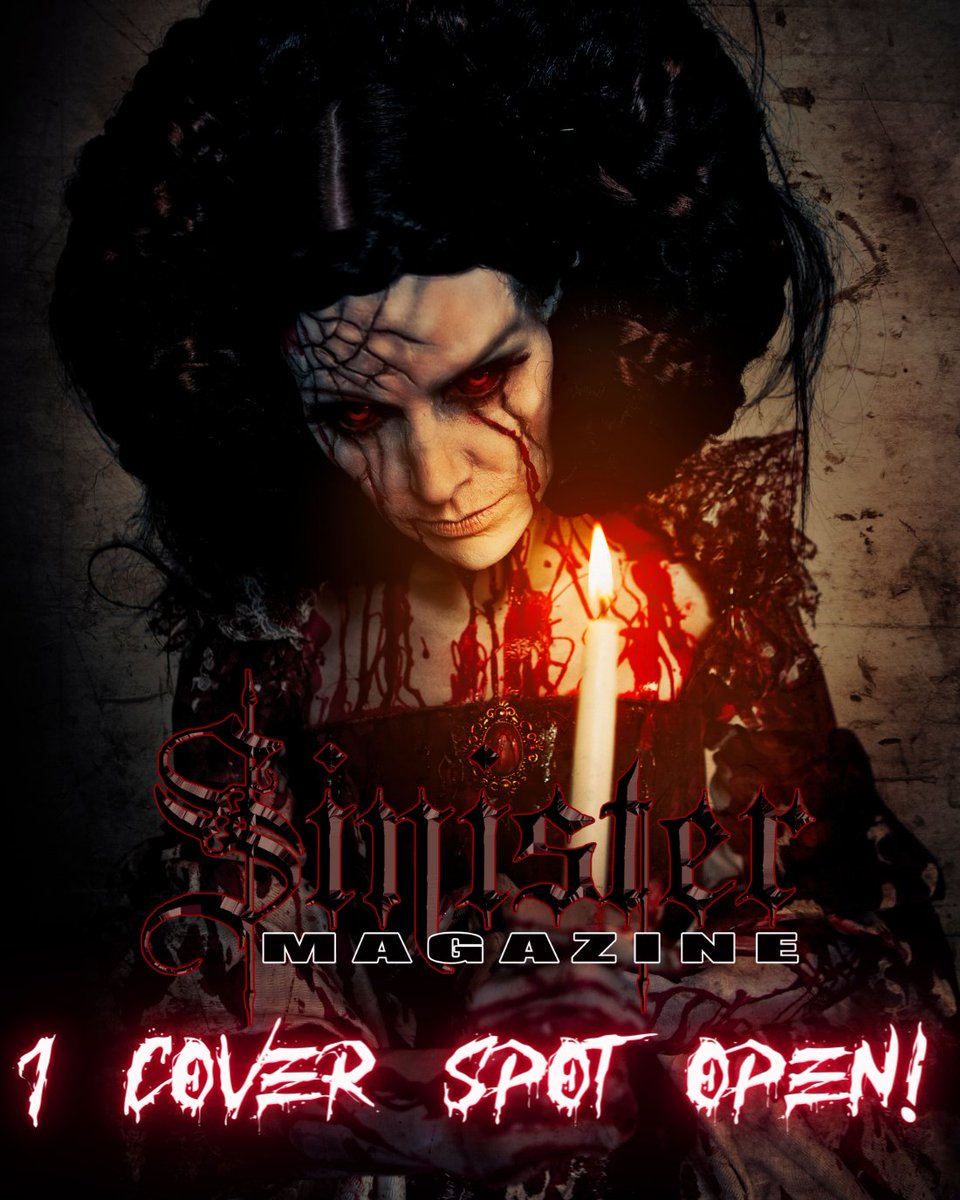 Want to be on the cover of Sinister Magazine issue 8?! Get your submissions in before its too late. Submissions MUST HAVE:
• professional photos (no phone pics)
• 10-15 hi-res images
• SHOCK VALUE
• Zombies, vampires, witches, blood, and GORE!
Email SinisterMag666@gmail.com