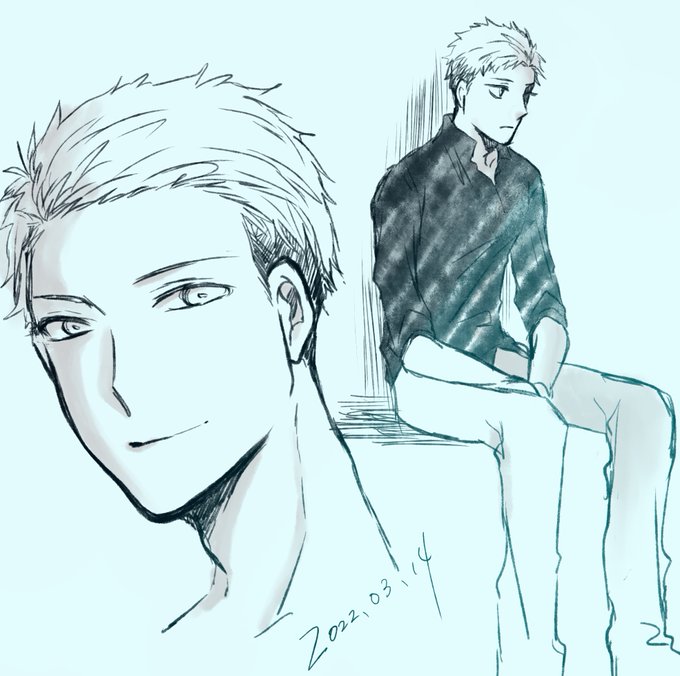 ミツヒデさんやっぱり最高にかっこいいねという落書きです。 