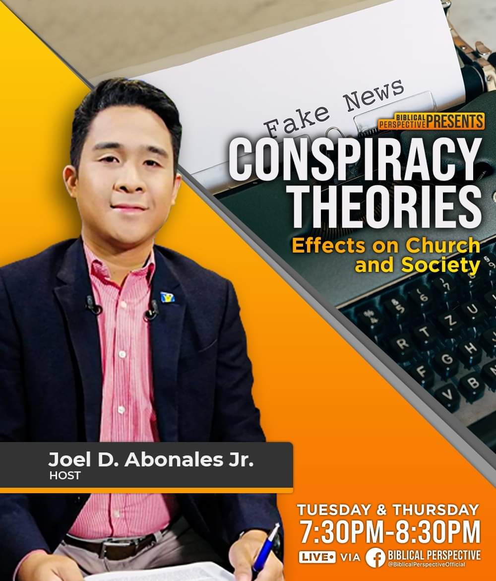 abonales_d's tweet photo. Join us every Tuesday and Thursday (GMT+8) as we unpack and uncover some truths in response to conspiracy theories. Follow us on FB page:https://t.co/2wq7aKYyyh

#BiblicalPerspective #NotoConspiracytheories #Newseries https://t.co/XS7TY9Ecd6