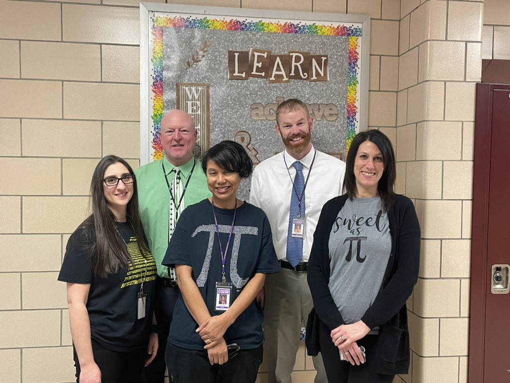 PlumTeachers's tweet photo. Happy Pi Day from the Oblock Math Department! https://t.co/03pFakxJDG