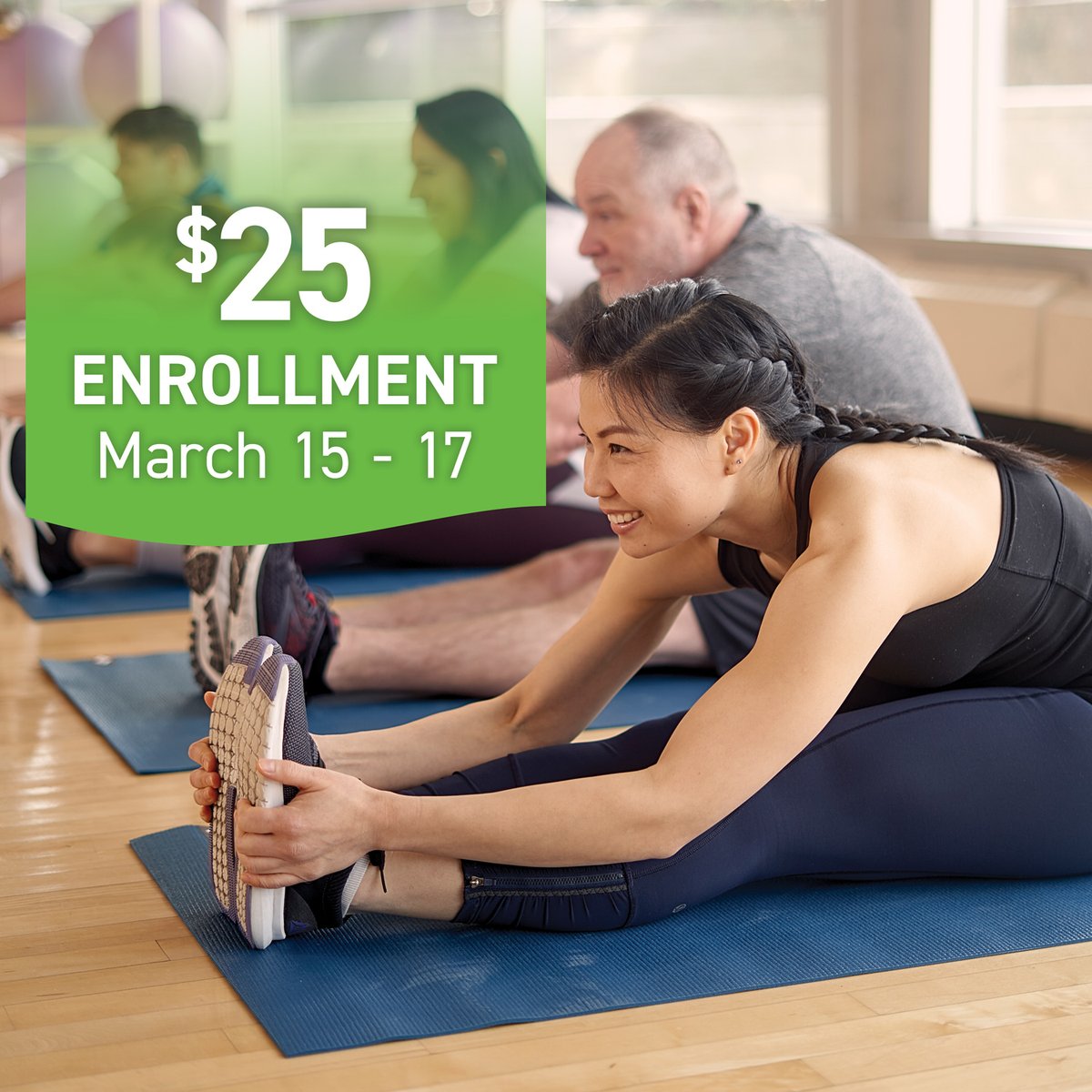 Enrollment Special!
Between March 15th and 17th, 2022, enrollment fees for our Individual and Household memberships are only $25!
Find out more or sign up online at: wellnessinstitute.ca/membership/