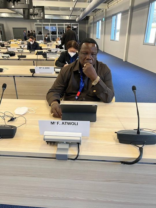 Kenyans's tweet image. Francis Atwoli in Geneva Switzerland during the start of the 344th session of the International Labour Organization.