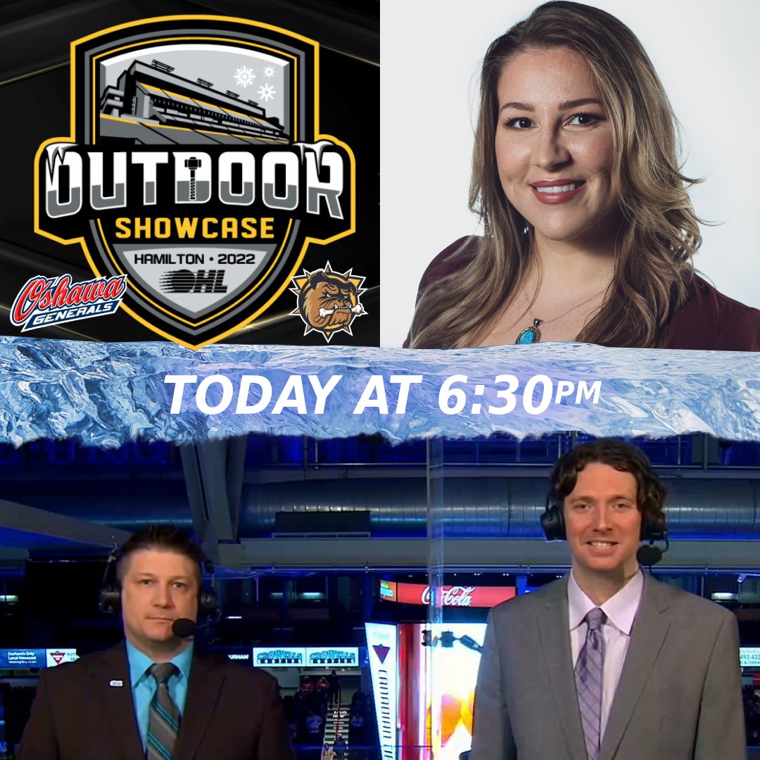 It's OUTDOOR game day in the #OHL Oshawa Generals vs Hamilton Bulldogs Coverage starts LIVE at 6:30pm Join commentators Laura Barney, Shane Hollinshead and Adam Dunfee for the Pre-Game Show on #ROGERStv #OSHvsHAM #GoGensGo #GensNation #OutdoorShowcase #DawgMentality
