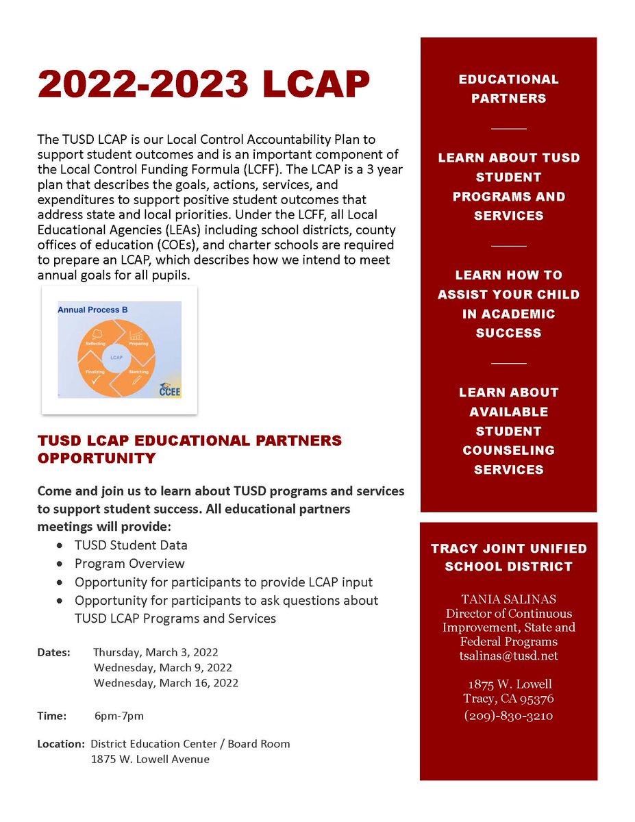 LCAP Educational Partner Meeting