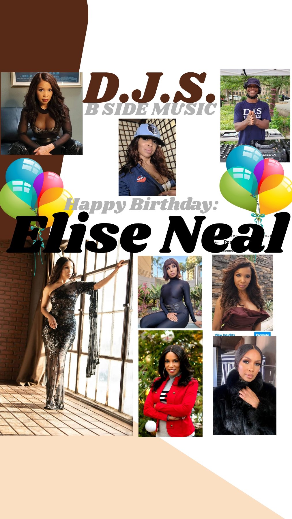 I(D.J.S.)\"B SIDE MUSIC\" wish Actress: \"ELISE NEAL\" Happy Birthday!!! 