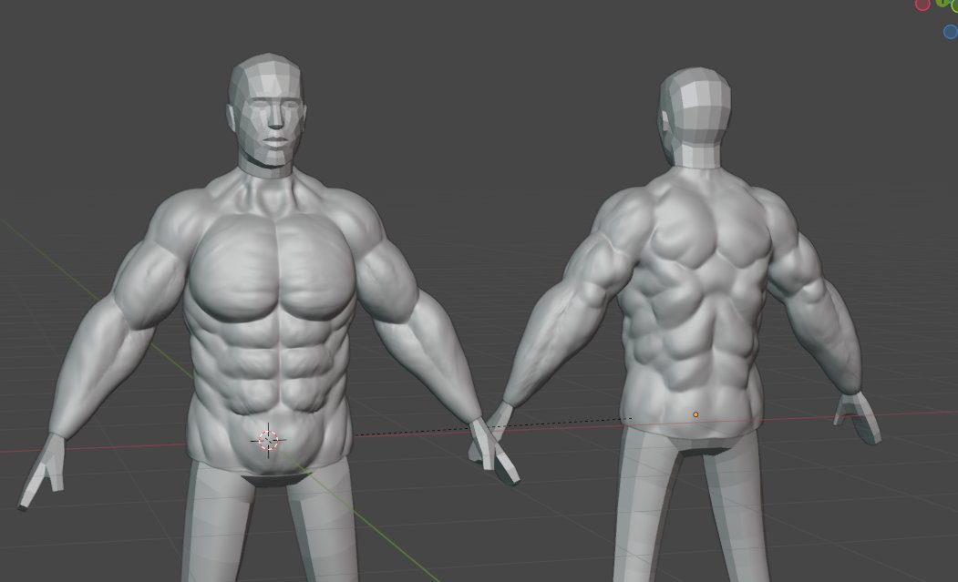 Muscular roblox character