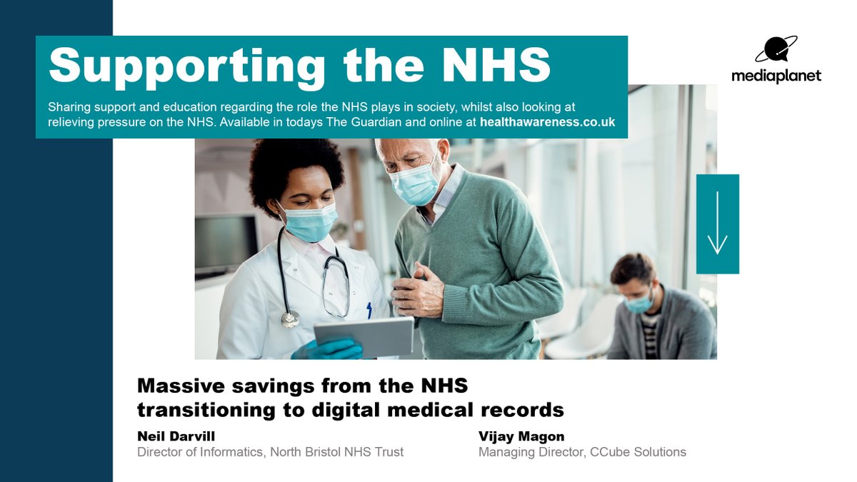 MediaplanetUK's tweet image. #SupportingtheNHSCampaign launches today, distributed inside the @guardian and online at ow.ly/4ofj30se7rf featuring Vijay Magon with #CcubeSolutions

#buildthefuture #healthcaresupport #nhs