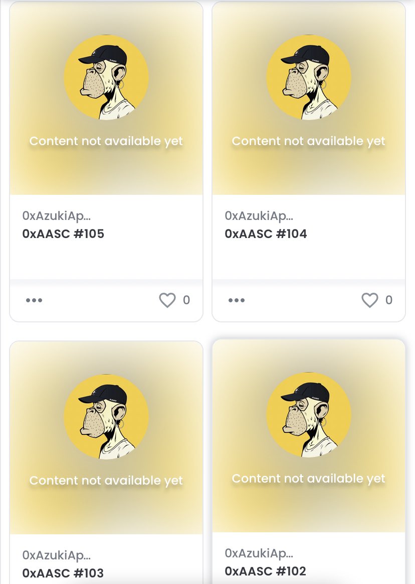 0xSmokeyETH's tweet photo. We have 4 0G 0x Azuki Apes to giveaway before the reveal event Thursday! 

Who wants one!? #YellowArmy #NFTGiveaway https://t.co/DXBRsYWNDU