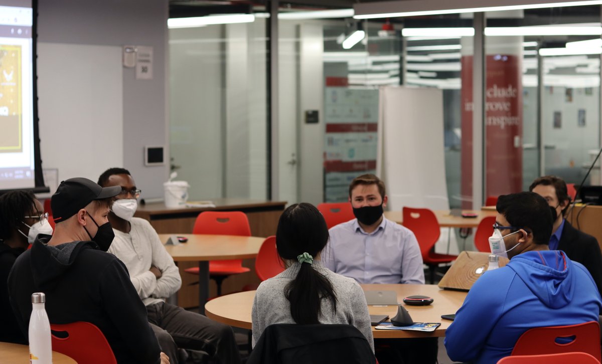 JonDavidMartin's tweet photo. Such a pleasure to kick off @umd_imd  #GuestSpeakerSeries with @latemorningjoe of @capitolix . It makes such a difference for students to get the chance to sit at a table and have an intimate conversation with a leader in #XR. Thanks, Joey! https://t.co/Qffj8xy2ti