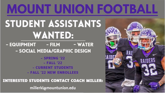 🚨Student Assistants wanted!🚨