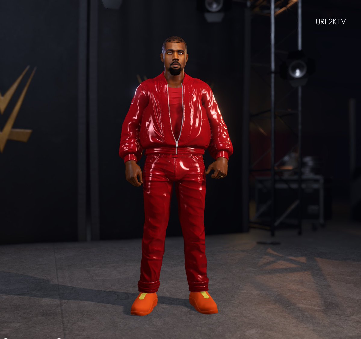 URL2K's tweet photo. Ye it’s time‼️#WWE2K22 #Ye #Kanye #KanyeWest #URL2K https://t.co/WORNVsNPCS