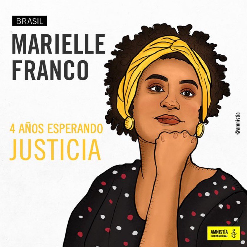 GomezMarcos's tweet photo. La impunidad en el asesinato de #MarielleFranco evidencia la falta de voluntad política para detener la violencia contra personas defensoras de derechos humanos en Brasil
4 años esperando justicia para Marielle Franco y Anderson Gomes
#JusticaPorMarielleEAnderson
#SigiloPraQuem https://t.co/oCzXwXGYG9