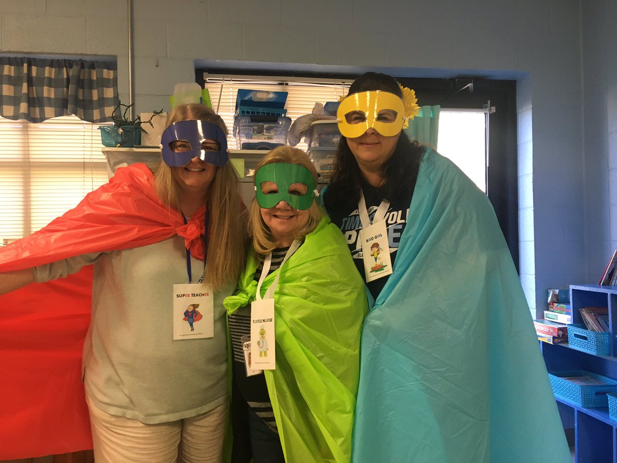 AngieT940's tweet photo. @CGETwolves the “ir, er, and ur” superhero triplets visited first grade today. https://t.co/mWdSevhRci