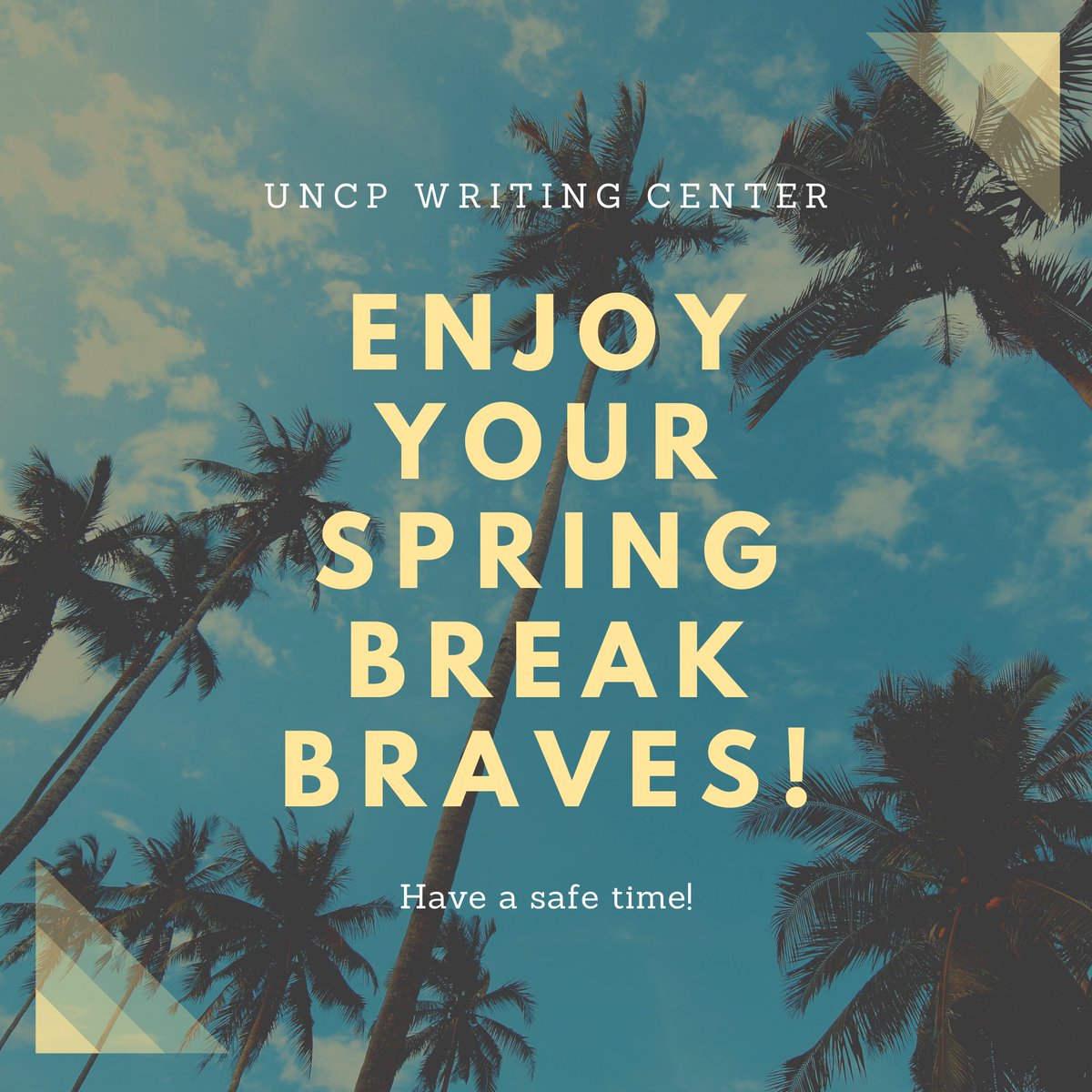 UNCP_WC's tweet image. Have a great week!