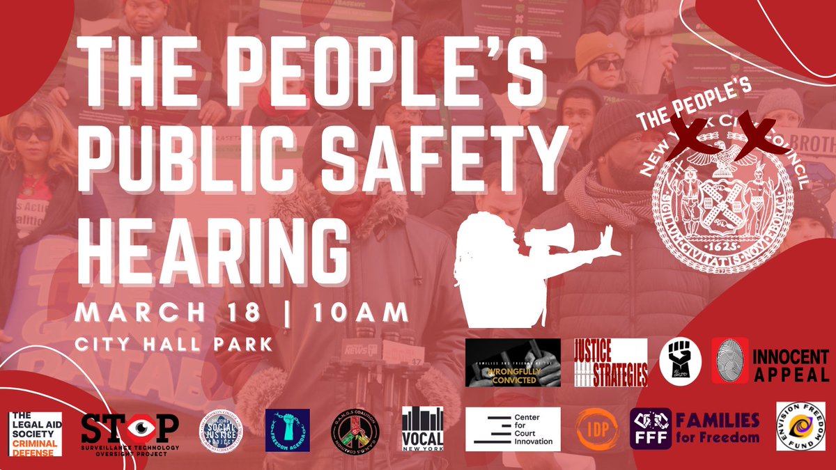 GangScoalition's tweet photo. More orgs joining to endorse #PeoplesPublicSafety rally THIS FRIDAY. Come on through and help us tell @NYCCouncil &amp; @NYCMayor that more $ and more power for the NYPD is not true public safety. https://t.co/aPgdU9GTSl