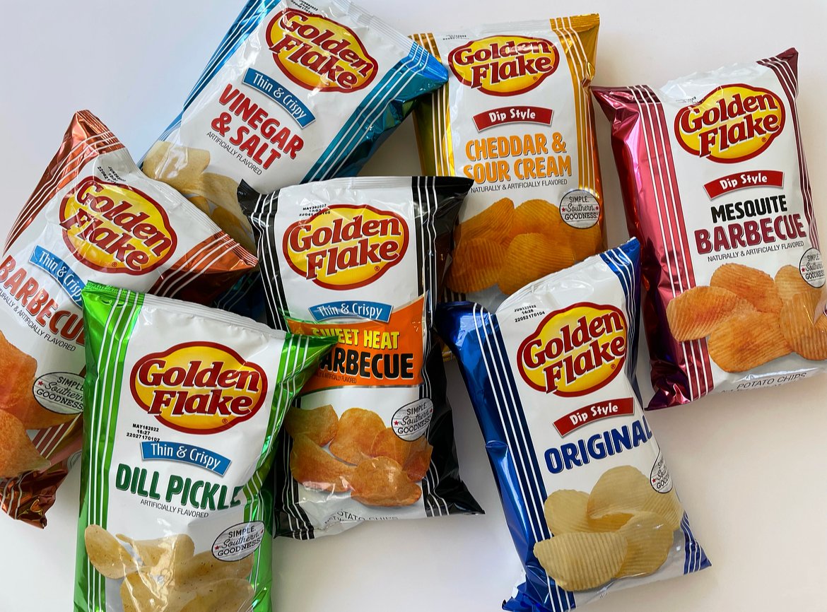 Golden Flake Dill Pickle Chips