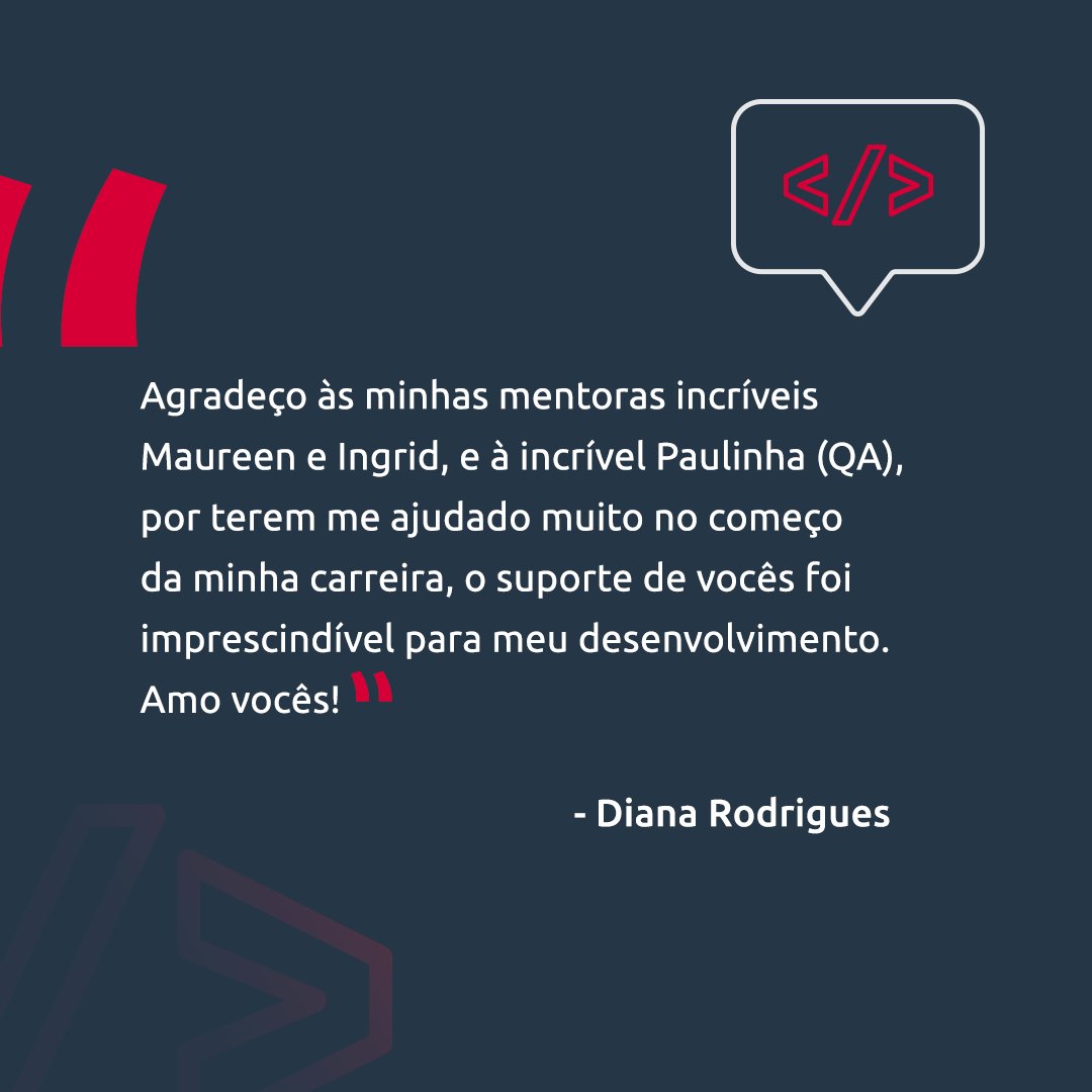 locaweb's tweet image. // Este depoimento da Diana Rodrigues, Desenvolvedora Back-end e Engenheira de Produtos, merece sua atenção💜
São histórias assim que inspiram o programa “Quero Ser DEV”, que busca aproximar o sonho da realização. Vai com tudo, Diana!🤩
#PaixãoPorDesenvolver #Locaweb #QueroSerDev