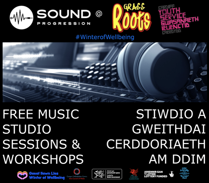Bands, Singers, Rappers &amp; Producers
Mon-Fri, 10am-4pm, ages 16-25 years
GRASSROOTS, 58 Charles St, CF10 2GG
Interested? forms.gle/K1TGHgi3fCrjmY…
#WinterofWellbeing <a href="/GrassrootsCF10/">Grassroots Cardiff</a> <a href="/YouthCardiff/">Cardiff Youth Service / Gwasanaeth Ieuenctid Cdydd</a> <a href="/A2ConnectWales/">A2: Connect</a> <a href="/Arts_Wales_/">Cyngor Celfyddydau Cymru | Arts Council of Wales</a>