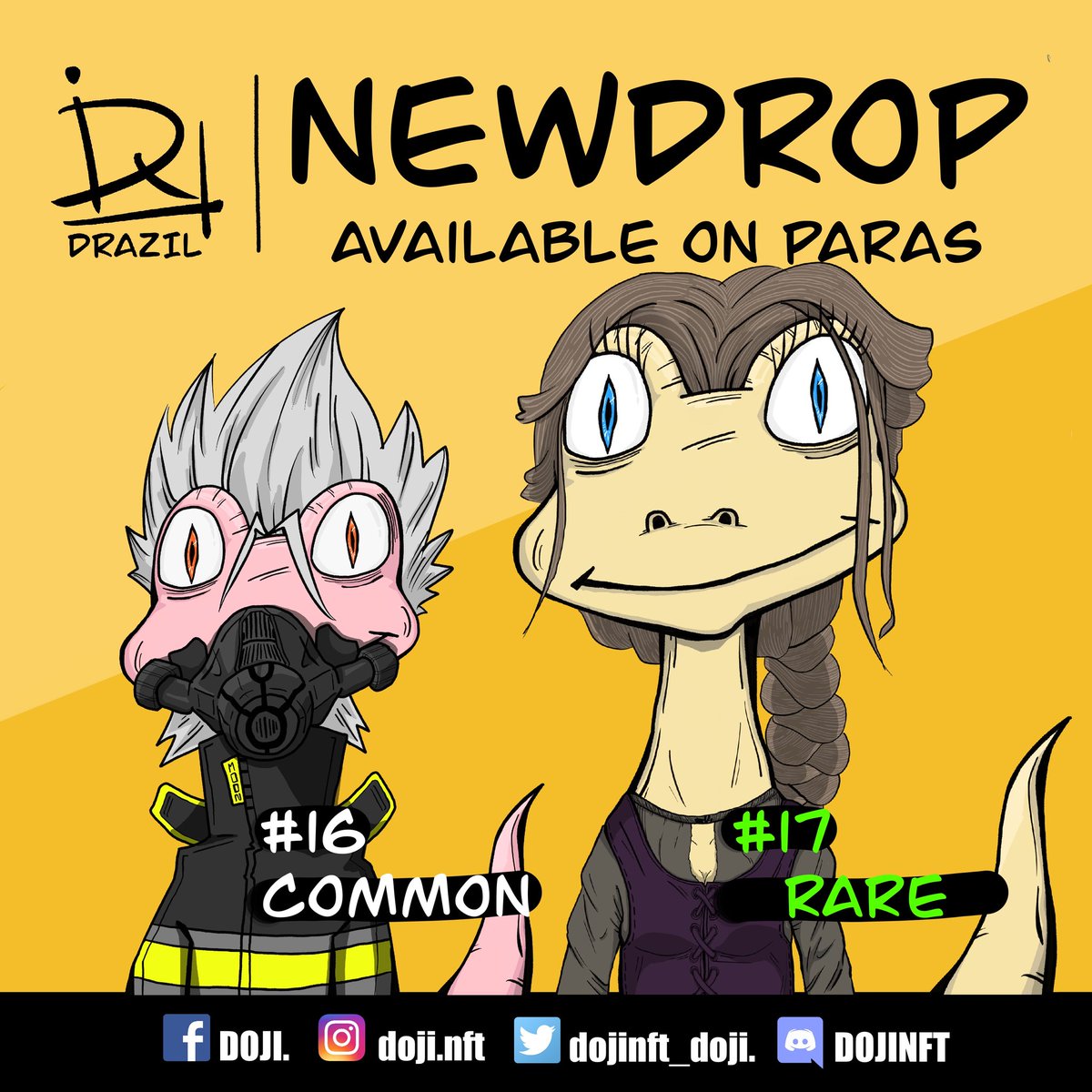 dojinft_doji's tweet photo. New drop ⭐DRAZIL ⭐
Only 100 unit
1-1.5 near
https://t.co/otxviYUkwJ

more info
Ig : https://t.co/abvMJdVlLh
Discord: https://t.co/MQShfdsIHN

#PARASnft #paras #nearNFTs #NFTCommumity #nft #nearNFTs #NEARcollector #NEARverse  #nftcollector  #nftoftheday #parasnft #nearnft https://t.co/u9J6YWpGeI