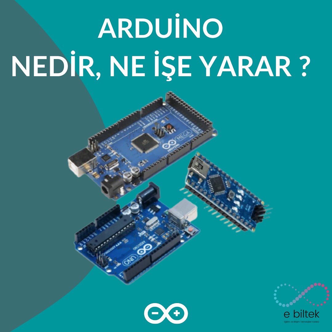 ebiltekytu's tweet photo. Arduino Nedir, Ne İşe Yarar ? 🤖⬇️
#ebiltekileöğreniyoruz serimizin ikinci konusu yayında !! 🤩🥳
#ytu #arduino #arduinouno #ebiltek https://t.co/HTqUbSUkDE