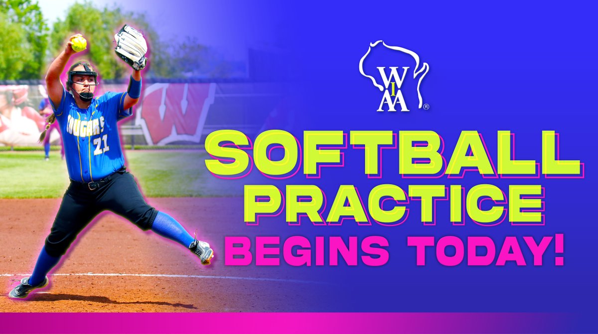 wiaawi's tweet photo. Batter up! The first softball practices of 2022 are today! Good luck to all teams as you begin preparing for the season ahead! Time to set some goals &amp; chase after them! 🥎 #wiaasb https://t.co/pH7wiHKxVL