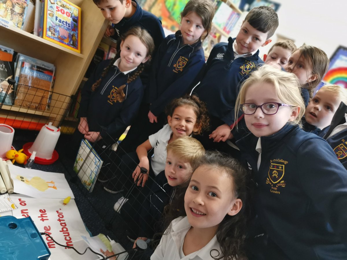 stmarys_prep's tweet photo. To mark #BritishScienceWeek2022 Year 2 watched the @NFUEducation lesson all about the life cycle of a chicken. They  checked on our school incubator and then designed their own incubator, hi lighting its unique features. #chickens  #allaboutscience https://t.co/o6krMmpXP2