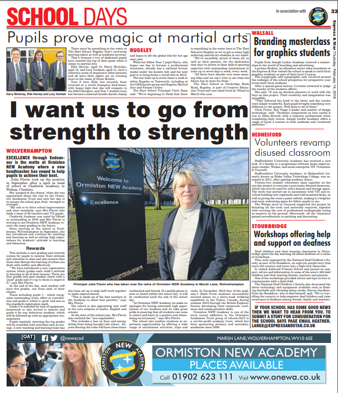 Shropshire Star Education (@shropeducation) on Twitter photo Do you have a news story about your school?
Every week within the Telford Journal & Shrewsbury Chronicle we will be publishing School Days your chance to let our readers know what is going on at your school. Please send your good news stories to colette.clark@shropshirestar.co.uk Do you have a news story about your school?
Every week within the Telford Journal & Shrewsbury Chronicle we will be publishing School Days your chance to let our readers know what is going on at your school. Please send your good news stories to colette.clark@shropshirestar.co.uk