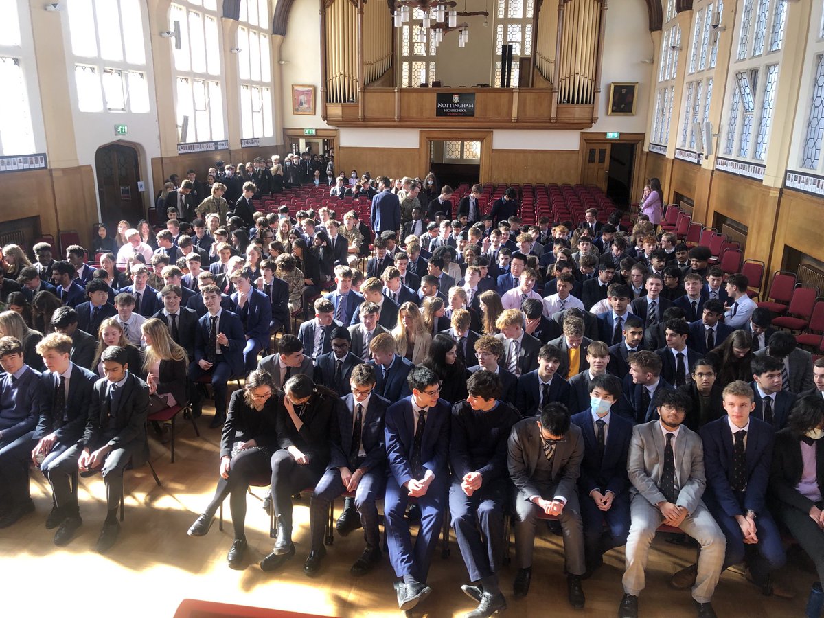 A big first session ⁦@NottsHigh⁩ ! A terrific place: pulsating with energy and ambition. #icanandiam
