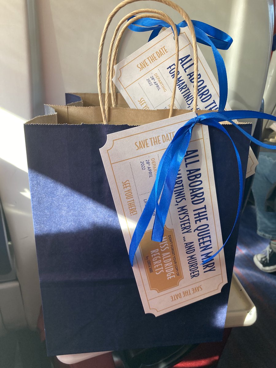 claireebrett's tweet photo. All aboard the Manchester - Birmingham Express for the #MissAldridgeRegrets by β¦@LouRHareβ© #ProofTour π€© Join in for martinis, mystery and murder β¦ this stunning read is out next month π β¦@HQstoriesβ© β¦β¦ https://t.co/kLHaOHiSrR