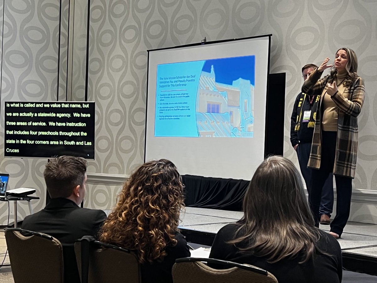 Dr_Wilson_Neuro's tweet photo. Excellent kick off to the 2022 ADARA Conference by NMSD leadership and their excellent support services for our DHHDB population in New Mexico. #ADARA #NMSD #Outreach https://t.co/7FGZQ8TWv0