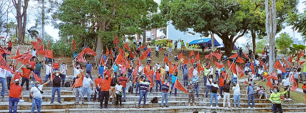 SuntracsPanama's tweet photo. #ConsejoSindical | ⭕ 
El objetivo nuestro es: 
➡️ Mejorar las nuevas condiciones laborales
➡️ conquistar ajuste de salario para: 
🔴Enfrentar la inflación 
🔴 Apalear el alto precio de todos las necesidades básicas  
✖ La huelga no es nuestro objetivo. https://t.co/q4evAhdsny