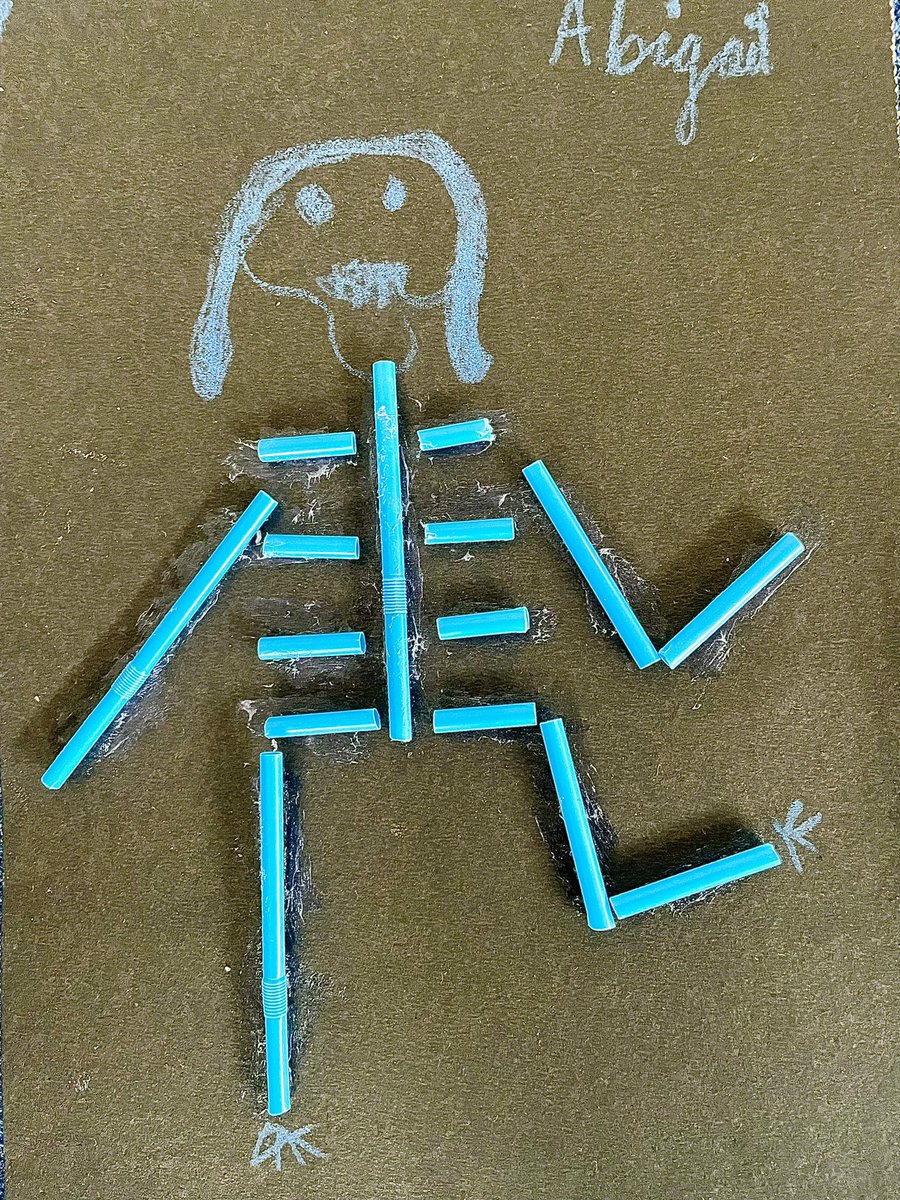 MrsShort22's tweet photo. Year 3 have been learning about Marie Curie, so we decided to create our own x-rays using black card and coloured straws. We think all x-rays should be as colourful as ours!! https://t.co/JQMTGoGD99