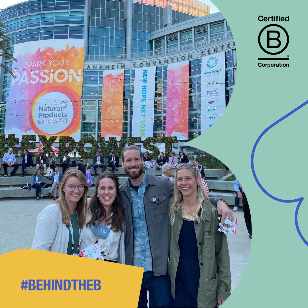 Time flies when you're having fun! We had a great time at Expo West connecting with the B Corp community and celebrating B Corp Month in the place where it started. B Lab out ✌️ #BCorpMonth #BehindTheB #ExpoWest