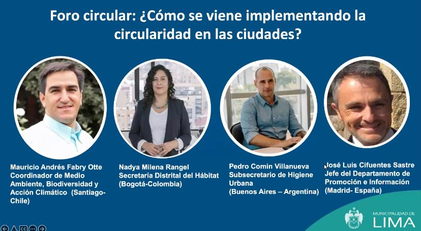 habitatbogota's tweet photo. 🔴 #AEstaHora nuestra secretaria @nadyamrangel participa en el Foro Circular: “Cómo se viene implementando la circularidad en las ciudades” de @MuniLima y @EnelPeru. 

Conéctense y conozcan la apuesta de @Bogota en #EconomíaCircular y sostenible. 

🔗 https://t.co/H0eqAQKKGq https://t.co/GzrAXnXa2n