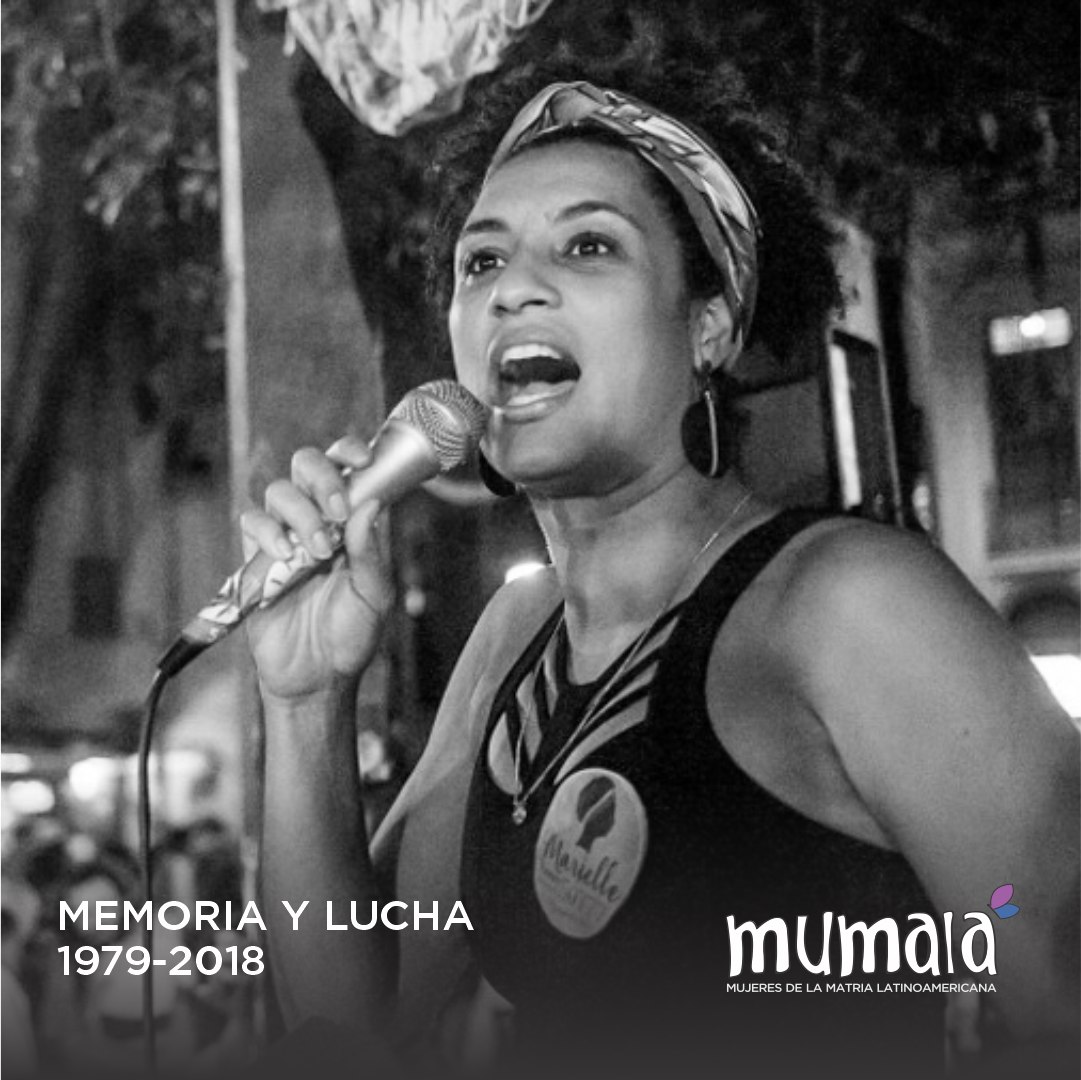 MisionesMumala's tweet photo. #14M/ Marielle Franco 👩🏽‍🦱
Insistimos que en los Estados son responsables de las muertes violentas a mujeres, es necesario que la justicia opere de marera justa, ya que estas situaciones hacen eco de la justicia machista y patriarcal presente toda Latinoamerica. https://t.co/CzpsaeHFNf