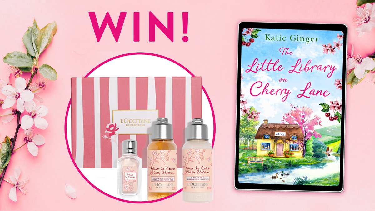 Join us in celebrating <a href="/KatieGAuthor/">Katie Ginger/Annabel French/Emma Royal</a>'s gorgeous new book, #TheLittleLibraryOnCherryLane, with the chance to #win a cherry blossom travel set from @LOCCITANE_UK! 🌸
 
Simply retweet this post to enter the competition!
 
T&amp;Cs: harpercollins.co.uk/pages/the-litt…
