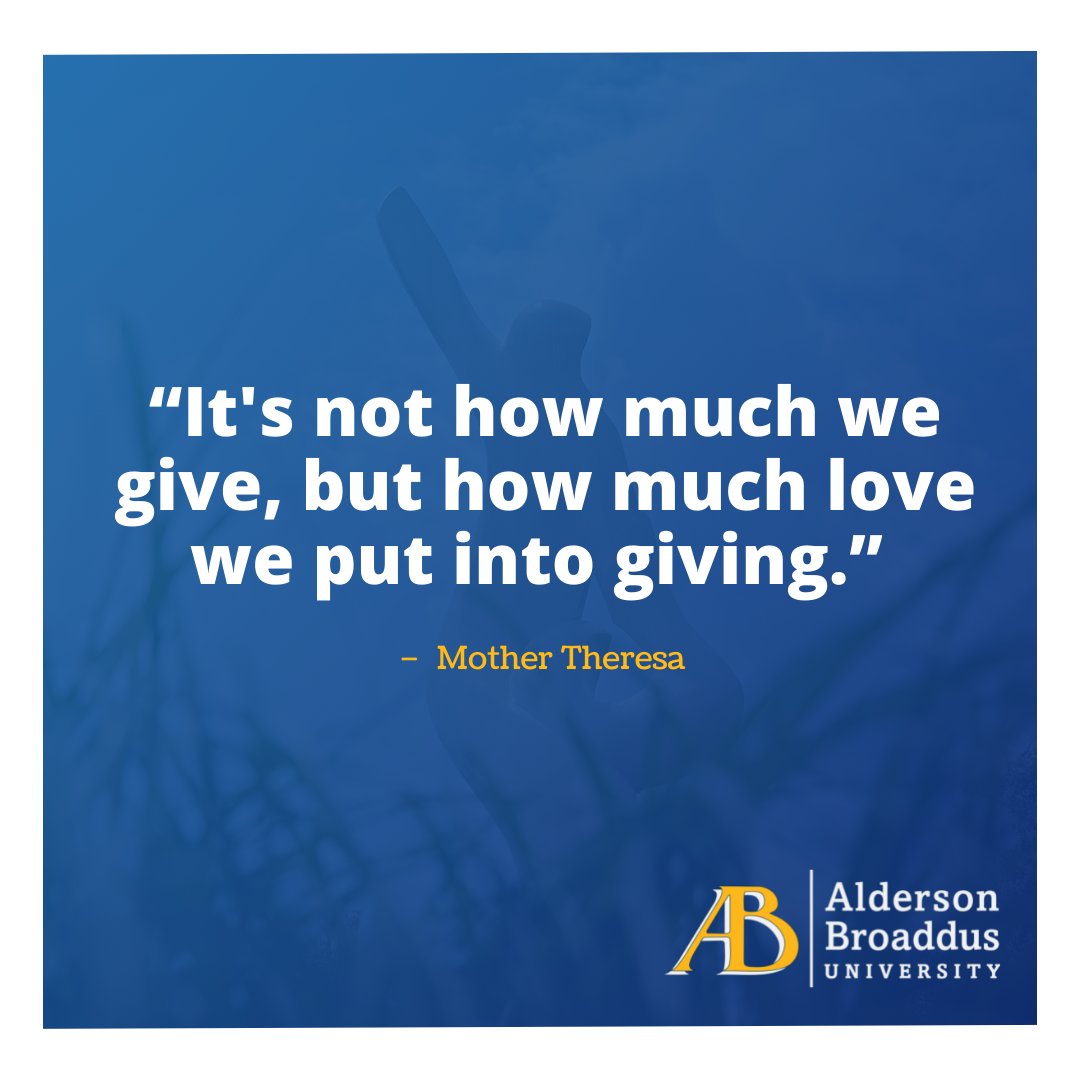 ABAlumni's tweet photo. AB Giving Day is tomorrow! It's so true that every gift, no matter the size, makes a big impact. Show your AB love tomorrow! Our goal is to break last year's participation record with 232 donors. We hope you will help us get there! #AllinforAB
https://t.co/FC3nBTkRkR https://t.co/XF3YOUMAds