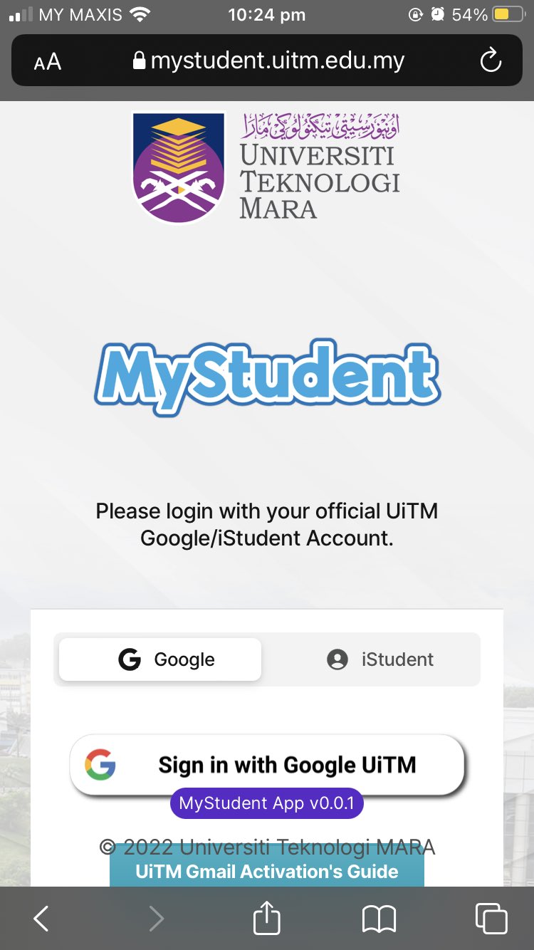 Mystudent uitm