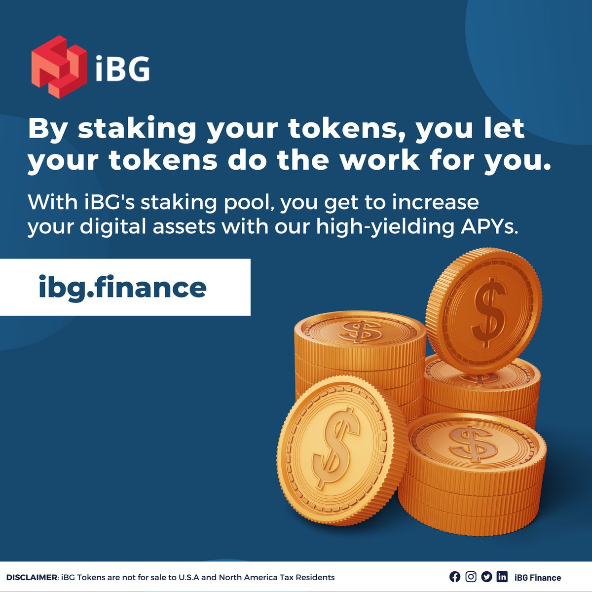 ibgfinance's tweet photo. What if we tell you that there's an easy way for you to grow your digital assets without all the added work?
Visit https://t.co/kdVCYfS2kk TODAY to grow your #crypto assets through our attractive APY!
#DefinitelyiBG #Crypto #DeFi #altcoin #Stake2Earn https://t.co/tpH24fWict